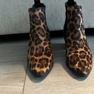 Nine West Cheetah Ankle Boots